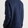 Witley Striped Linen Overshirt - BK
