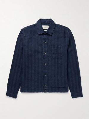 Witley Striped Linen Overshirt Witley Striped Linen Overshirt