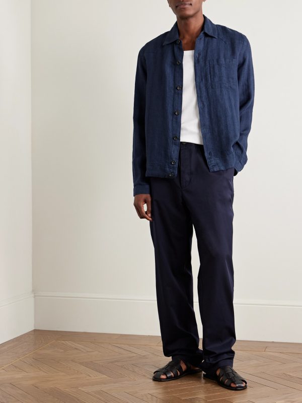 Witley Striped Linen Overshirt - OU