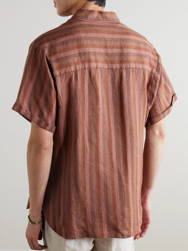 Garrison Striped Linen Shirt - BK Garrison Striped Linen Shirt - BK