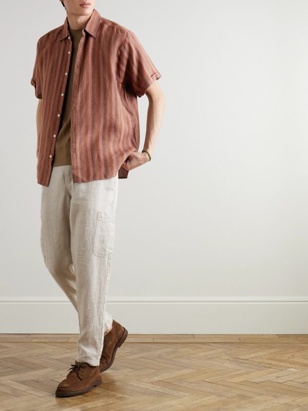 Garrison Striped Linen Shirt - OU Garrison Striped Linen Shirt - OU