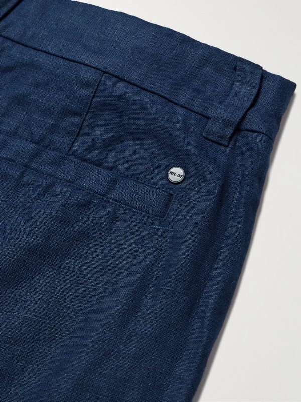 Crown 1454 Straight-Leg Linen Shorts - CU Crown 1454 Straight-Leg Linen Shorts - CU