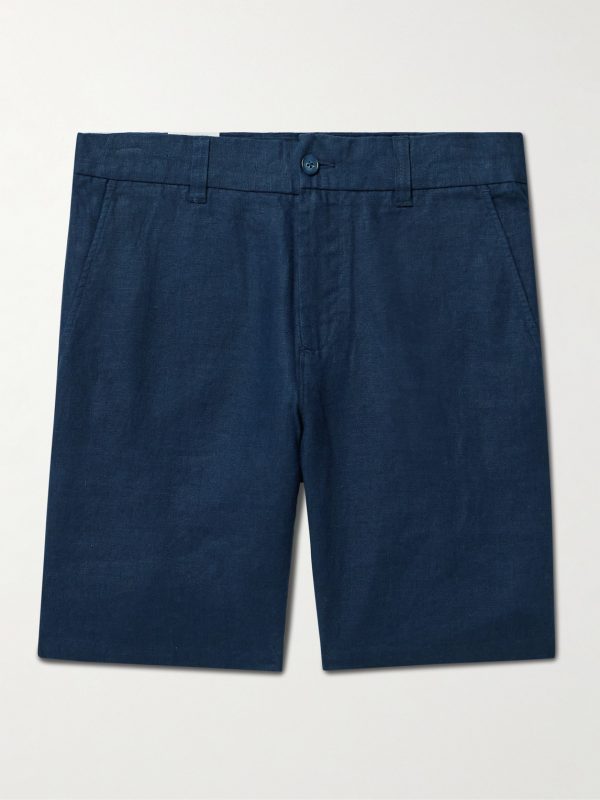 Crown 1454 Straight-Leg Linen Shorts Crown 1454 Straight-Leg Linen Shorts