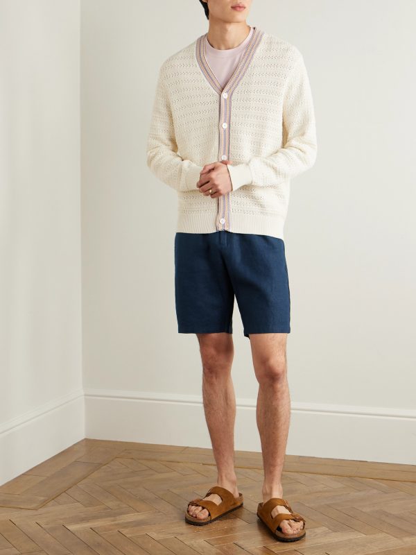 Crown 1454 Straight-Leg Linen Shorts - OU Crown 1454 Straight-Leg Linen Shorts - OU