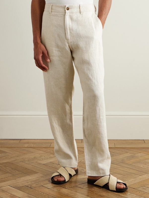 Aden 1454 Straight-Leg Linen Suit Trousers - FR Aden 1454 Straight-Leg Linen Suit Trousers - FR
