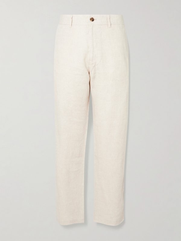 Aden 1454 Straight-Leg Linen Suit Trousers Aden 1454 Straight-Leg Linen Suit Trousers