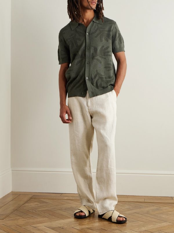 Aden 1454 Straight-Leg Linen Suit Trousers - OU Aden 1454 Straight-Leg Linen Suit Trousers - OU