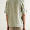 Ben 5026 Camp-Collar Embroidered Lyocell Shirt - BK Ben 5026 Camp-Collar Embroidered Lyocell Shirt - BK
