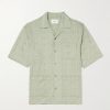 Ben 5026 Camp-Collar Embroidered Lyocell Shirt Ben 5026 Camp-Collar Embroidered Lyocell Shirt