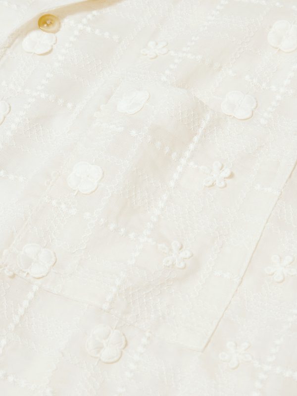 Ben 5026 Camp-Collar Embroidered Lyocell Shirt - E1