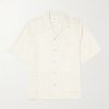 Ben 5026 Camp-Collar Embroidered Lyocell Shirt
