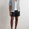 Ryder 5971 Straight-Leg Crinkled TENCEL™ Modal-Blend Drawstring Shorts - OU Ryder 5971 Straight-Leg Crinkled TENCEL™ Modal-Blend Drawstring Shorts - OU