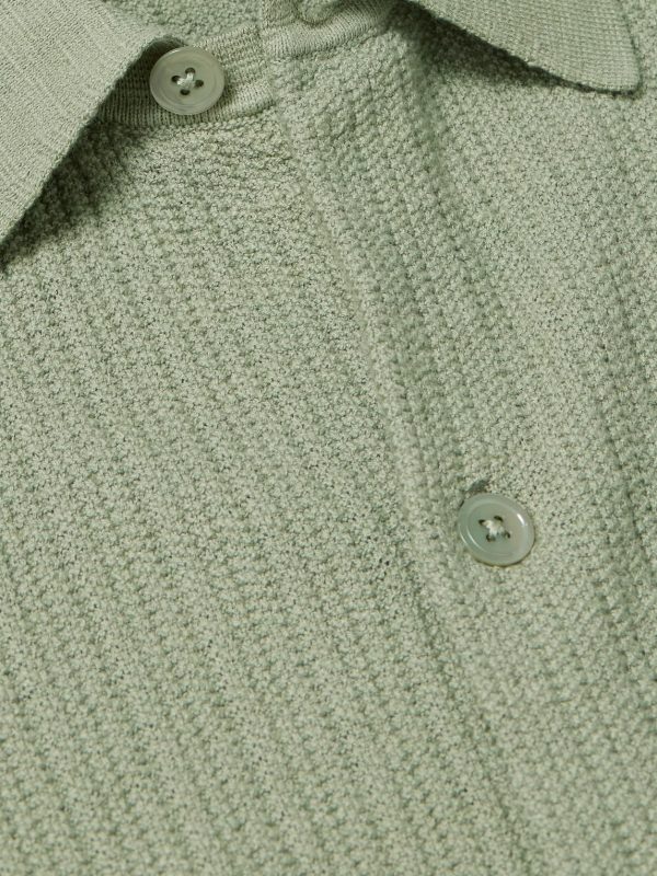 Nolan 6695 Textured-Knit Organic Cotton Shirt - CU Nolan 6695 Textured-Knit Organic Cotton Shirt - CU