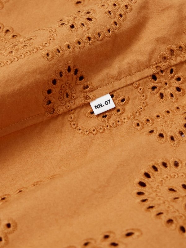 Ben 5392 Camp-Collar Broderie Anglaise Cotton Shirt - E1 Ben 5392 Camp-Collar Broderie Anglaise Cotton Shirt - E1