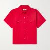 Embroidered Cotton-Twill Shirt