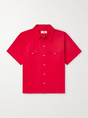Embroidered Cotton-Twill Shirt