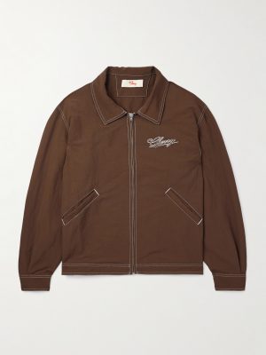 Logo-Embroidered Nylon Jacket