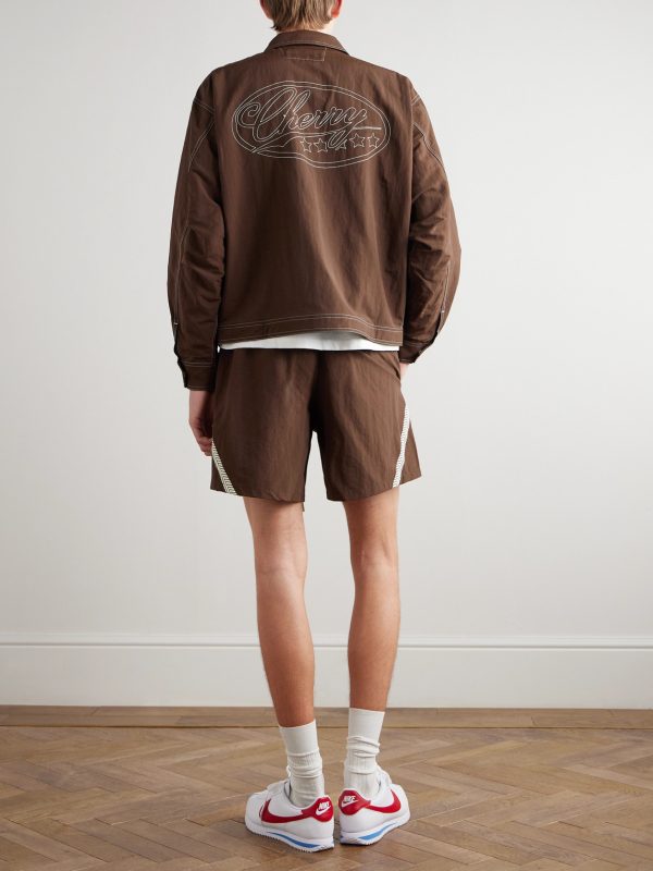 Logo-Embroidered Nylon Jacket - OU Logo-Embroidered Nylon Jacket - OU