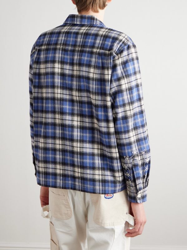 Checked Cotton-Flannel Shirt - BK