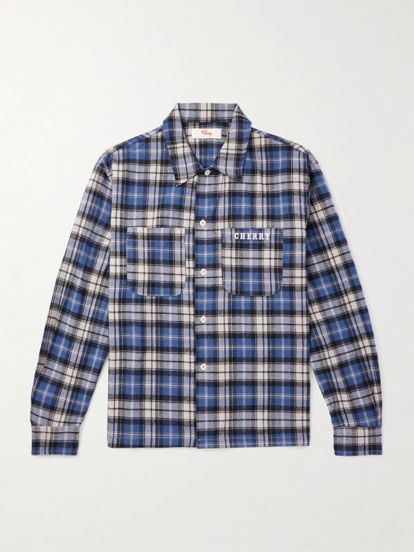 Checked Cotton-Flannel Shirt