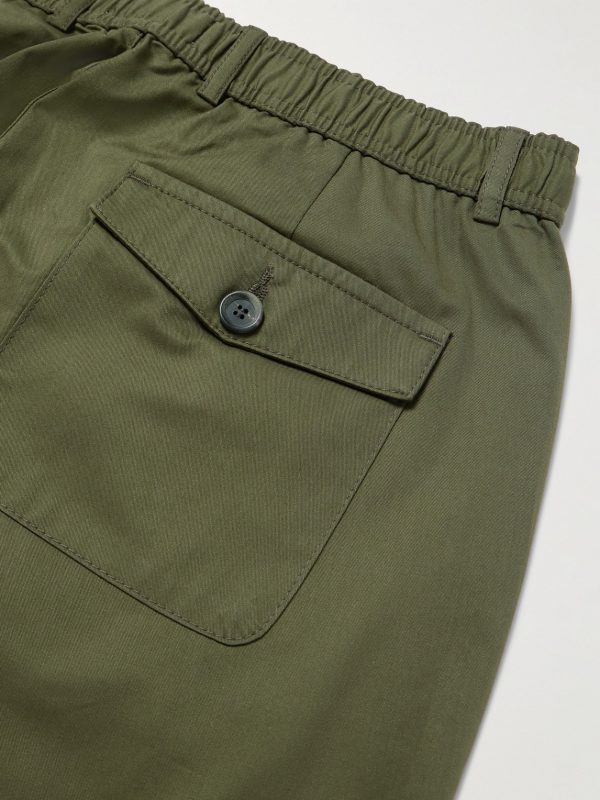 Ashdown Straight-Leg Cotton-Twill Drawstring Trousers - CU Ashdown Straight-Leg Cotton-Twill Drawstring Trousers - CU