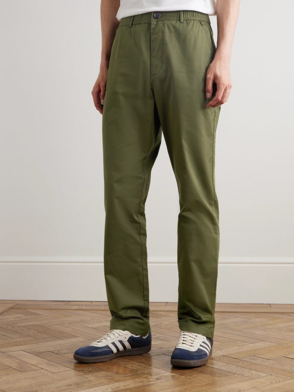 Ashdown Straight-Leg Cotton-Twill Drawstring Trousers - FR Ashdown Straight-Leg Cotton-Twill Drawstring Trousers - FR