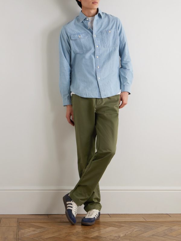 Ashdown Straight-Leg Cotton-Twill Drawstring Trousers - OU Ashdown Straight-Leg Cotton-Twill Drawstring Trousers - OU