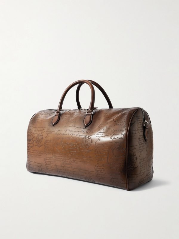 Jour Off Scritto Venezia Leather Weekend Bag - BK Jour Off Scritto Venezia Leather Weekend Bag - BK