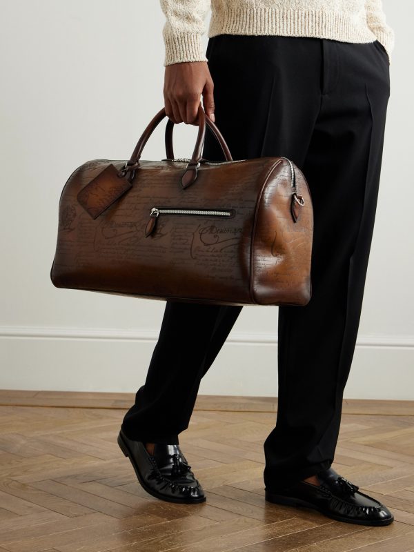 Jour Off Scritto Venezia Leather Weekend Bag - OU Jour Off Scritto Venezia Leather Weekend Bag - OU