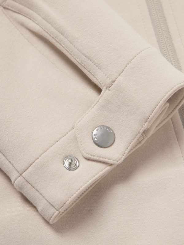 Melrose Cotton-Blend Ponte Track Jacket - E1 Melrose Cotton-Blend Ponte Track Jacket - E1