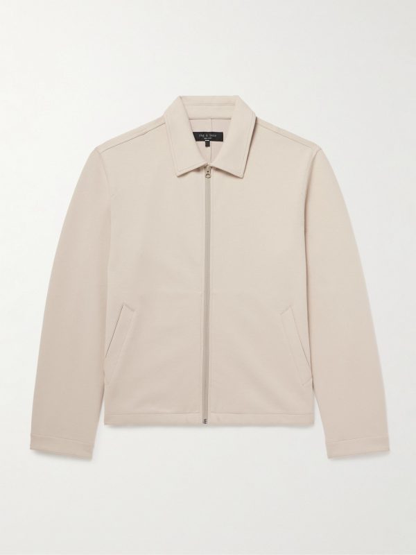 Melrose Cotton-Blend Ponte Track Jacket Melrose Cotton-Blend Ponte Track Jacket