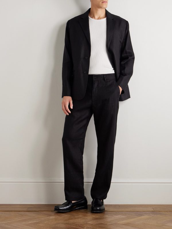 Aden 1454 Straight-Leg Linen Suit Trousers - OU Aden 1454 Straight-Leg Linen Suit Trousers - OU