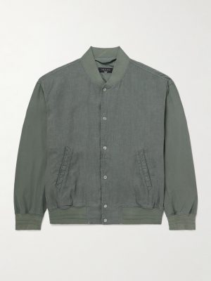 Leo Linen Bomber Jacket Leo Linen Bomber Jacket