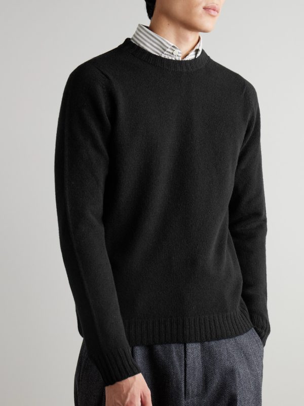 Norfolk Recycled-Cashmere and Merino Wool-Blend Sweater - FR Norfolk Recycled-Cashmere and Merino Wool-Blend Sweater - FR