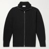 Mallam Ribbed Recycled-Cashmere and Merino Wool-Blend Zip-Up Cardigan