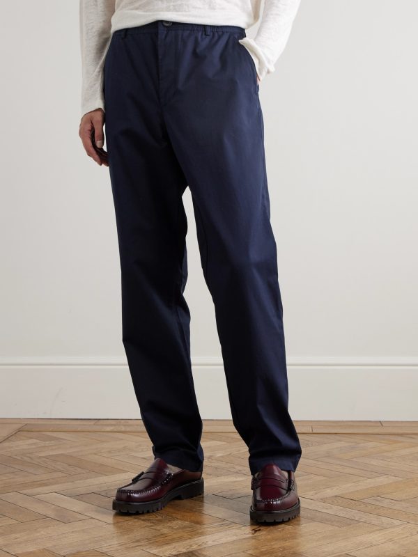 Ashdown Straight-Leg Cotton-Twill Trousers - FR