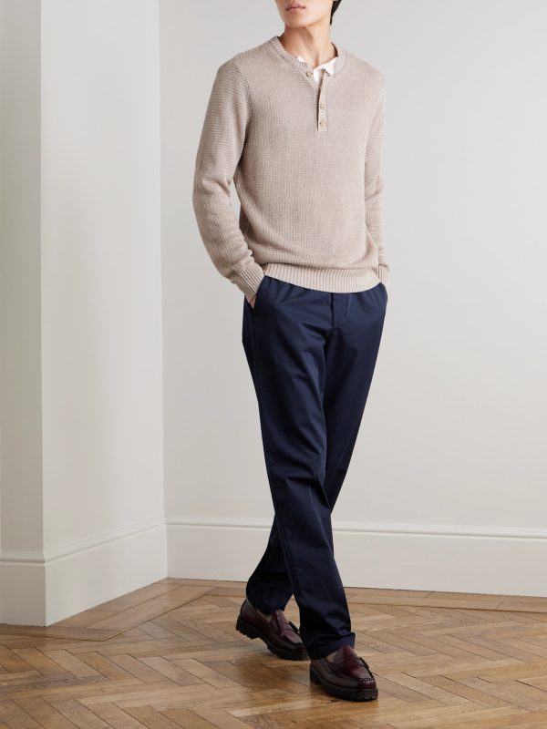 Ashdown Straight-Leg Cotton-Twill Trousers - OU