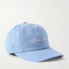 Logo-Embroidered Appliquéd Denim Cap Logo-Embroidered Appliquéd Denim Cap