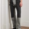 Straight-Leg Double-Knee Cotton-Canvas Trousers - FR