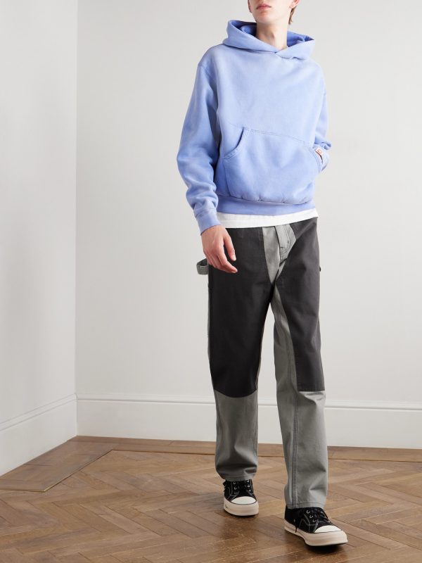 Straight-Leg Double-Knee Cotton-Canvas Trousers - OU