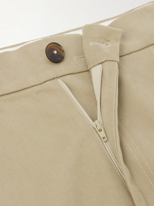Sorte Wide-Leg Pleated Cotton-Twill Trousers - E1 Sorte Wide-Leg Pleated Cotton-Twill Trousers - E1