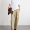 Sorte Wide-Leg Pleated Cotton-Twill Trousers - OU Sorte Wide-Leg Pleated Cotton-Twill Trousers - OU