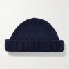 Oram Ribbed Recycled-Cashmere and Merino Wool-Blend Beanie Oram Ribbed Recycled-Cashmere and Merino Wool-Blend Beanie