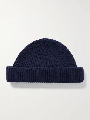 Oram Ribbed Recycled-Cashmere and Merino Wool-Blend Beanie Oram Ribbed Recycled-Cashmere and Merino Wool-Blend Beanie