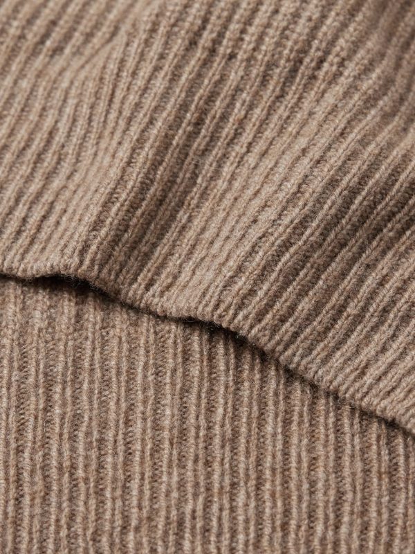 Mallam Ribbed Recycled-Cashmere and Merino Wool-Blend Zip-Up Cardigan - E1 Mallam Ribbed Recycled-Cashmere and Merino Wool-Blend Zip-Up Cardigan - E1