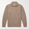 Mallam Ribbed Recycled-Cashmere and Merino Wool-Blend Zip-Up Cardigan Mallam Ribbed Recycled-Cashmere and Merino Wool-Blend Zip-Up Cardigan