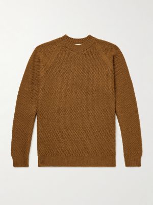 Textured-Knit Wool Sweater
