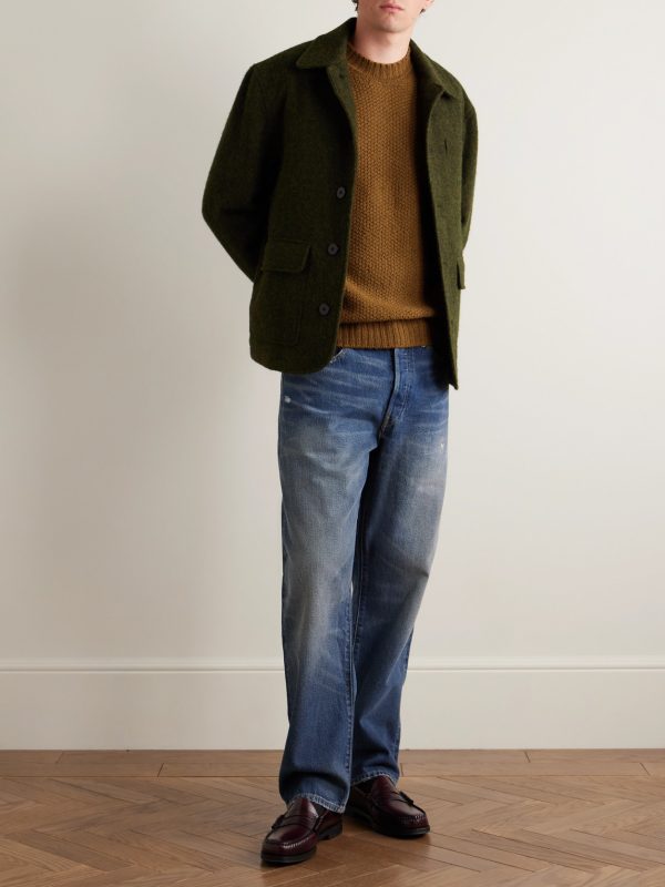 Textured-Knit Wool Sweater - OU