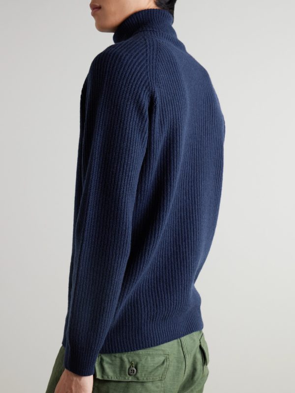 Auckland Recycled-Cashmere and Wool-Blend Rollneck Sweater - BK Auckland Recycled-Cashmere and Wool-Blend Rollneck Sweater - BK