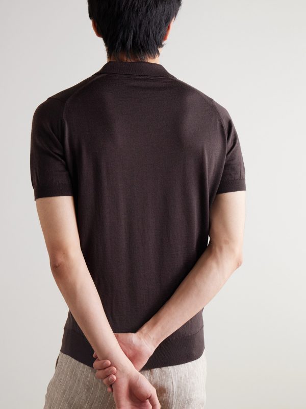 Payton Slim-Fit Merino Wool Polo Shirt - BK Payton Slim-Fit Merino Wool Polo Shirt - BK